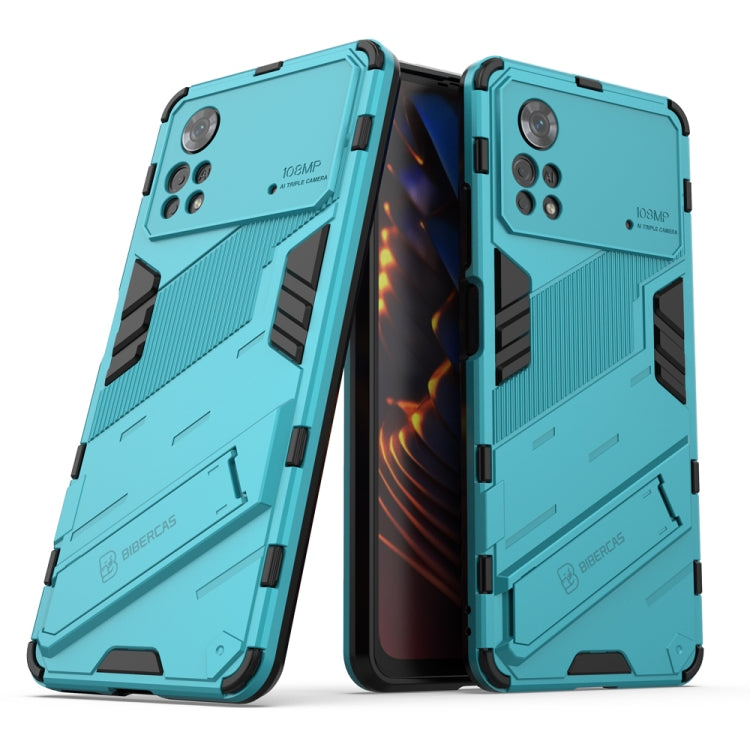 Punk Armor 2 in 1 PC + custodia per telefono antiurto in TPU con supporto invisibile, For Xiaomi Redmi Note 11 Pro 5G Gobal, For Xiaomi Poco M4 Pro 4G, For Xiaomi Poco X4 Pro 5G
