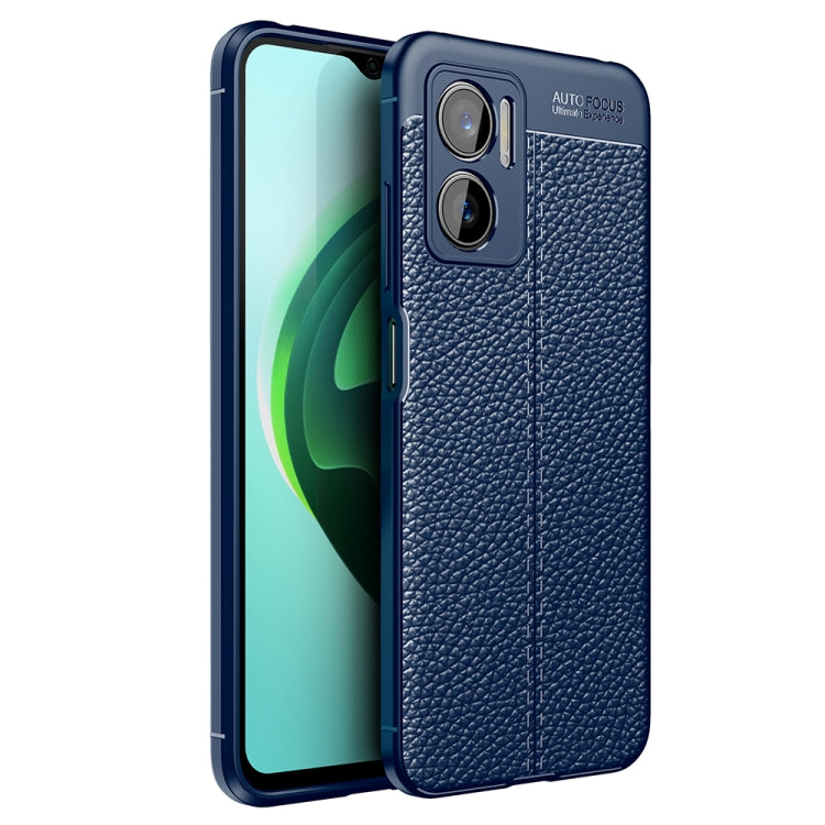 Custodia per telefono antiurto in TPU con texture Litchi, For Samsung Galaxy M23 / F23, For Xiaomi Redmi Note 11E 5G