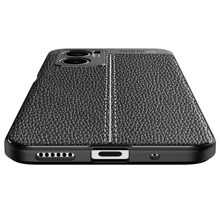 Custodia per telefono antiurto in TPU con texture Litchi, For Samsung Galaxy M23 / F23, For Xiaomi Redmi Note 11E 5G