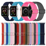 Cinturino in nylon poliestere per serie Apple Watch, 7 45mm / 6&SE&5&4 44mm / 3&2&1 42mm