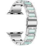Cinturino in metallo opale da 22 mm per la serie Apple Watch, 7 41mm / 6&SE&5&4 40mm / 3&2&1 38mm, 7 45mm / 6&SE&5&4 44mm / 3&2&1 42mm
