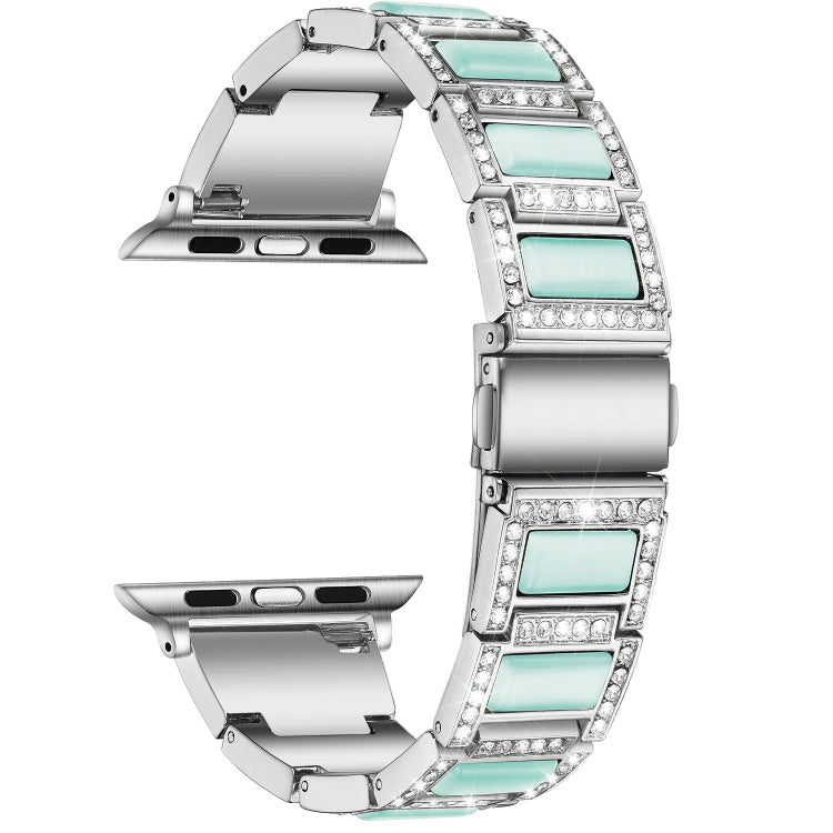 Cinturino in metallo opale da 22 mm per la serie Apple Watch, 7 41mm / 6&SE&5&4 40mm / 3&2&1 38mm, 7 45mm / 6&SE&5&4 44mm / 3&2&1 42mm
