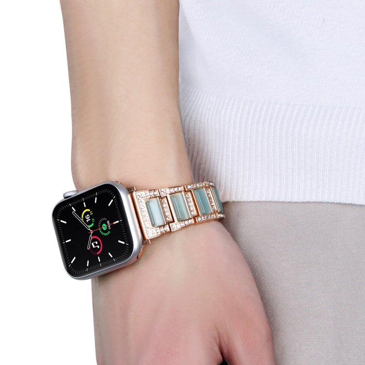 Cinturino in metallo opale da 22 mm per la serie Apple Watch, 7 41mm / 6&SE&5&4 40mm / 3&2&1 38mm, 7 45mm / 6&SE&5&4 44mm / 3&2&1 42mm