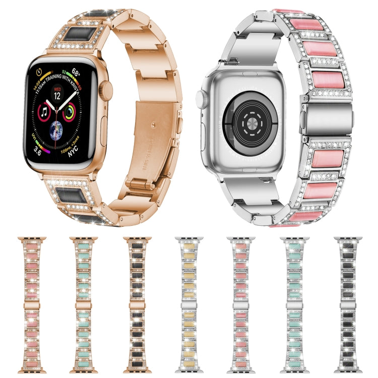 Cinturino in metallo opale da 22 mm per la serie Apple Watch, 7 41mm / 6&SE&5&4 40mm / 3&2&1 38mm, 7 45mm / 6&SE&5&4 44mm / 3&2&1 42mm