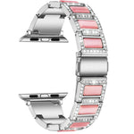 Cinturino in metallo opale da 22 mm per la serie Apple Watch, 7 41mm / 6&SE&5&4 40mm / 3&2&1 38mm, 7 45mm / 6&SE&5&4 44mm / 3&2&1 42mm