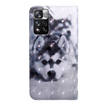 Custodia per telefono in pelle con disegno colorato con motivo a pittura 3D, For Xiaomi Redmi Note 11 Pro 4G