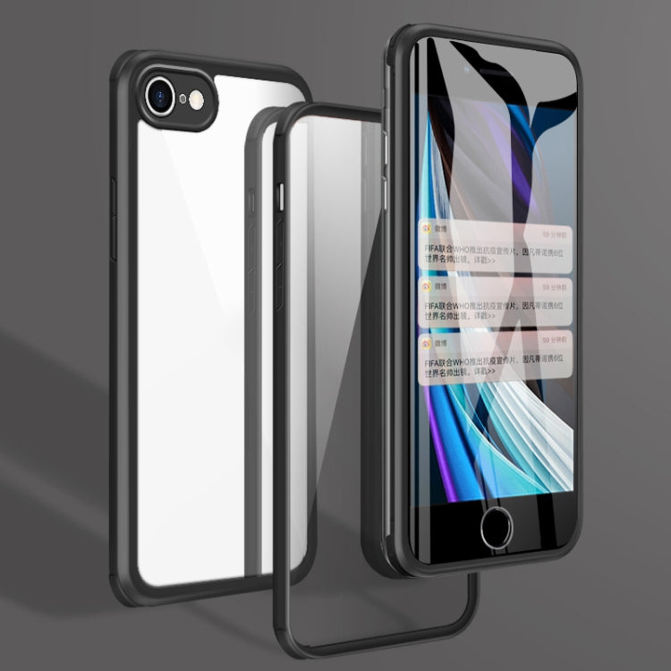 Custodia in vetro TPU doppia faccia per iPhone SE 7 8
