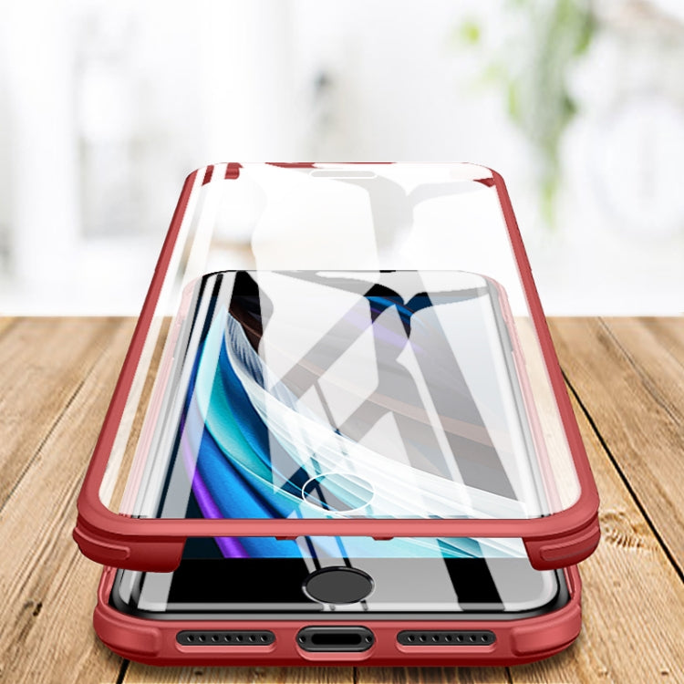 Custodia in vetro TPU doppia faccia per iPhone SE 7 8