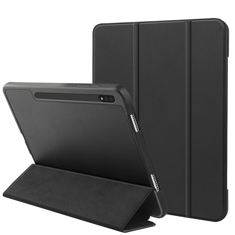 Custodia per tablet in pelle Smart TPU a nido d'ape a 3 pieghe, For Samsung Galaxy Tab S8 / X700, For Samsung Galaxy Tab S8+ / X800, For Samsung Galaxy Tab S8 Ultra / X900