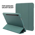 Custodia per tablet in pelle Smart TPU a nido d'ape a 3 pieghe, For Samsung Galaxy Tab S8 / X700, For Samsung Galaxy Tab S8+ / X800, For Samsung Galaxy Tab S8 Ultra / X900