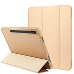 Custodia per tablet in pelle Smart TPU a nido d'ape a 3 pieghe, For Samsung Galaxy Tab S8 / X700, For Samsung Galaxy Tab S8+ / X800, For Samsung Galaxy Tab S8 Ultra / X900
