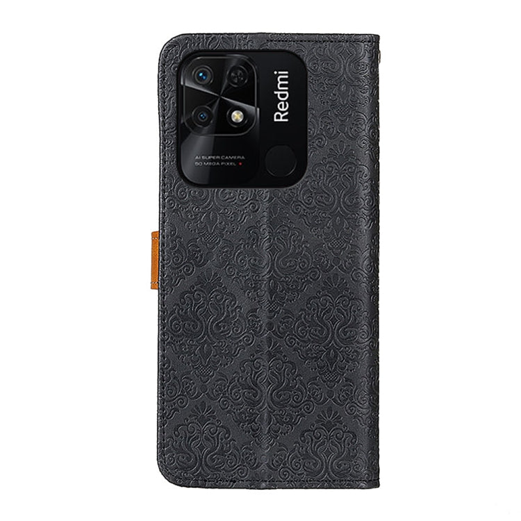 Custodia per telefono in pelle goffrata floreale europea, For Xiaomi Redmi 10C/Redmi 10 India/Redmi 10 Power/Poco C40, For Xiaomi Redmi K40S/Redmi K40S Pro 5G/Xiaomi Poco F4 5G, For Xiaomi Redmi K50 / K50 Pro
