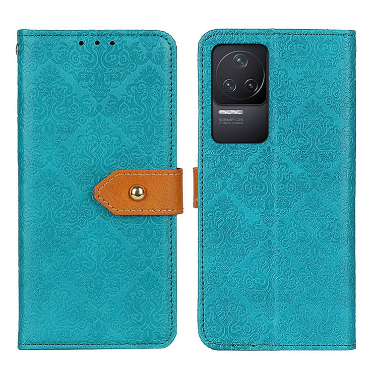 Custodia per telefono in pelle goffrata floreale europea, For Xiaomi Redmi 10C/Redmi 10 India/Redmi 10 Power/Poco C40, For Xiaomi Redmi K40S/Redmi K40S Pro 5G/Xiaomi Poco F4 5G, For Xiaomi Redmi K50 / K50 Pro