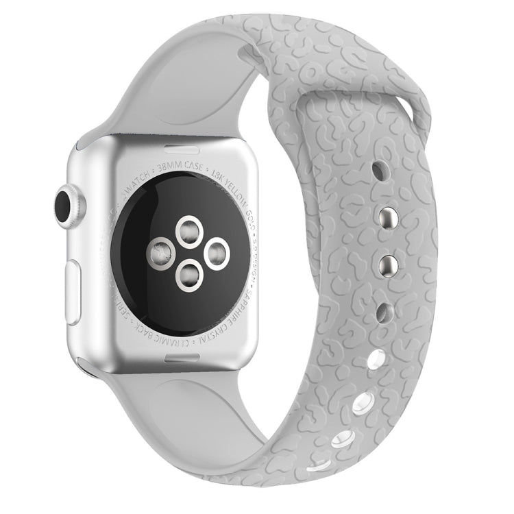 Cinturino in silicone leopardato per Apple Watch serie 7-3
