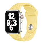 Cinturino in silicone goffrato floreale per Apple Watch