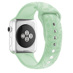 Cinturino in silicone goffrato floreale per Apple Watch