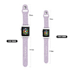 Cinturino in silicone goffrato floreale per Apple Watch