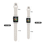 Cinturino in silicone con goffratura della zampa di cane per la serie Apple Watch, 7 41mm / 6&SE&5&4 40mm / 3&2&1 38mm, 7 45mm / 6&SE&5&4 44mm / 3&2&1 42mm
