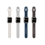 Cinturino in silicone con goffratura della zampa di cane per la serie Apple Watch, 7 41mm / 6&SE&5&4 40mm / 3&2&1 38mm, 7 45mm / 6&SE&5&4 44mm / 3&2&1 42mm