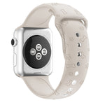 Cinturino in silicone con goffratura della zampa di cane per la serie Apple Watch, 7 41mm / 6&SE&5&4 40mm / 3&2&1 38mm, 7 45mm / 6&SE&5&4 44mm / 3&2&1 42mm