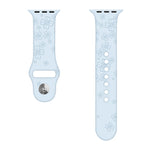 Cinturino in silicone con goffratura quadrifoglio per Apple Watch Series, 7 41mm / 6&SE&5&4 40mm / 3&2&1 38mm, 7 45mm / 6&SE&5&4 44mm / 3&2&1 42mm