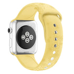 Cinturino in silicone con goffratura quadrifoglio per Apple Watch Series, 7 41mm / 6&SE&5&4 40mm / 3&2&1 38mm, 7 45mm / 6&SE&5&4 44mm / 3&2&1 42mm