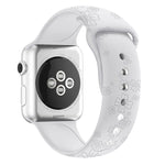 Cinturino in silicone con goffratura quadrifoglio per Apple Watch Series, 7 41mm / 6&SE&5&4 40mm / 3&2&1 38mm, 7 45mm / 6&SE&5&4 44mm / 3&2&1 42mm