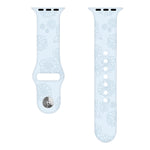 Cinturino in silicone con goffratura girasole per la serie Apple Watch, 7 41mm / 6&SE&5&4 40mm / 3&2&1 38mm, 7 45mm / 6&SE&5&4 44mm / 3&2&1 42mm