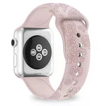 Cinturino in silicone con goffratura girasole per la serie Apple Watch, 7 41mm / 6&SE&5&4 40mm / 3&2&1 38mm, 7 45mm / 6&SE&5&4 44mm / 3&2&1 42mm