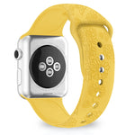 Cinturino in silicone con goffratura girasole per la serie Apple Watch, 7 41mm / 6&SE&5&4 40mm / 3&2&1 38mm, 7 45mm / 6&SE&5&4 44mm / 3&2&1 42mm