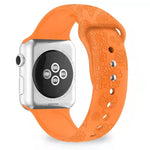 Cinturino in silicone con goffratura girasole per la serie Apple Watch, 7 41mm / 6&SE&5&4 40mm / 3&2&1 38mm, 7 45mm / 6&SE&5&4 44mm / 3&2&1 42mm