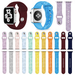 Cinturino in silicone con goffratura girasole per la serie Apple Watch, 7 41mm / 6&SE&5&4 40mm / 3&2&1 38mm, 7 45mm / 6&SE&5&4 44mm / 3&2&1 42mm