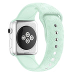 Cinturino in silicone con goffratura fiocco di neve per la serie Apple Watch, 7 41mm / 6&SE&5&4 40mm / 3&2&1 38mm, 7 45mm / 6&SE&5&4 44mm / 3&2&1 42mm