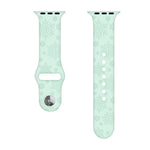 Cinturino in silicone con goffratura fiocco di neve per la serie Apple Watch, 7 41mm / 6&SE&5&4 40mm / 3&2&1 38mm, 7 45mm / 6&SE&5&4 44mm / 3&2&1 42mm