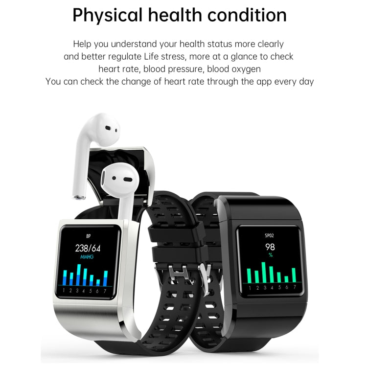 G36pro Smart Watch per auricolari con schermo IPS da 1,3 pollici, supporto per la misurazione della pressione sanguigna / monitoraggio del sonno