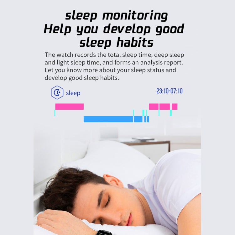 L21 Smart Watch con schermo TFT da 1,69 pollici, supporta il monitoraggio della pressione sanguigna / monitoraggio del sonno