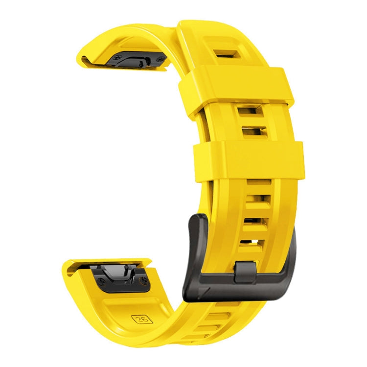 Cinturino in silicone con fibbia nera, For Garmin Fenix 7 / 6 Pro / 5 Plus 22mm