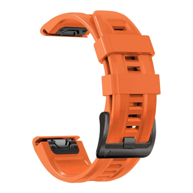 Cinturino in silicone con fibbia nera, For Garmin Fenix 7X / 6X / 5X 26mm