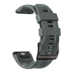 Cinturino in silicone con fibbia nera, For Garmin Fenix 7X / 6X / 5X 26mm