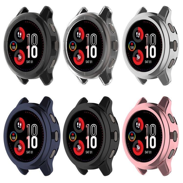 Custodia per orologio galvanica in TPU a mezza confezione, For Garmin Venu 2 Plus