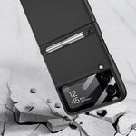 Custodia a libro per telefono con copertura completa ultrasottile integrata GKK con penna, For Samsung Galaxy Z Flip3 5G