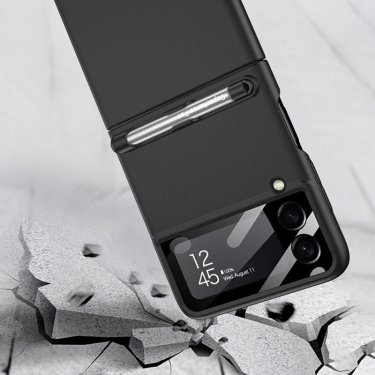 Custodia a libro per telefono con copertura completa ultrasottile integrata GKK con penna, For Samsung Galaxy Z Flip3 5G