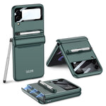 GKK Magnetic Full Coverage Phone Flip Case con penna, For Samsung Galaxy Z Flip3 5G
