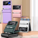 GKK Magnetic Full Coverage Phone Flip Case con penna, For Samsung Galaxy Z Flip3 5G