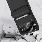 GKK Magnetic Full Coverage Phone Flip Case con penna, For Samsung Galaxy Z Flip3 5G