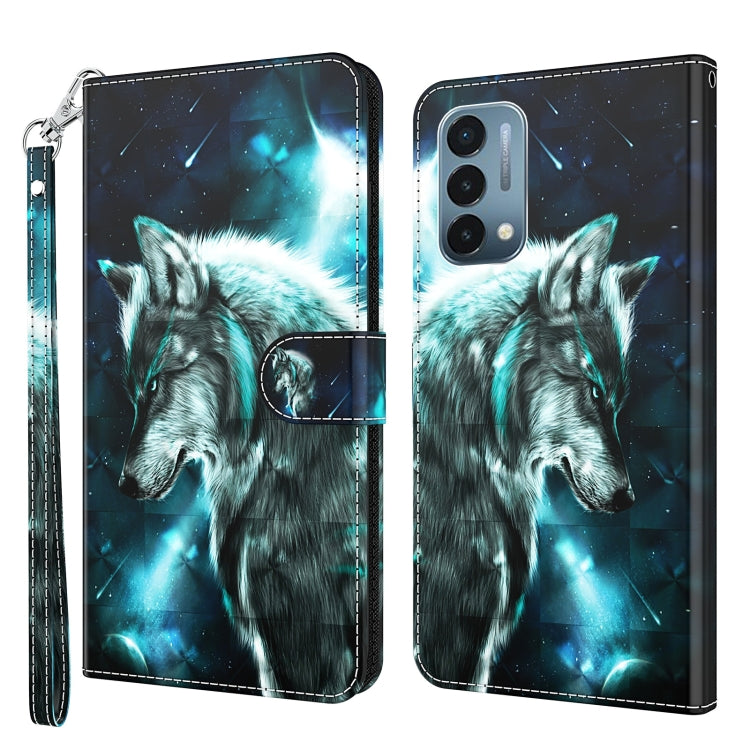 Modello di pittura 3D TPU + custodia per telefono in pelle PU, For OnePlus Nord N200 5G, For OnePlus Nord CE 2 5G
