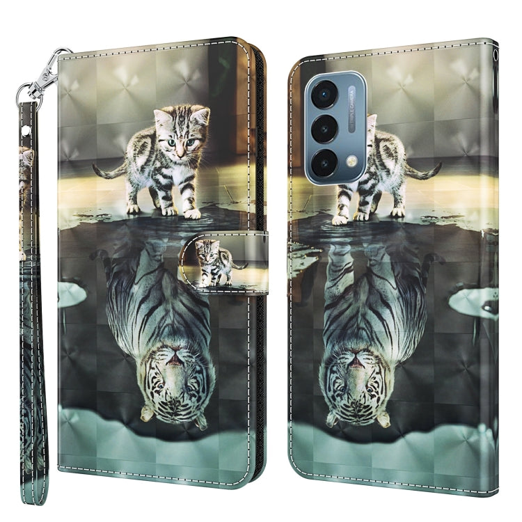 Modello di pittura 3D TPU + custodia per telefono in pelle PU, For OnePlus Nord N200 5G, For OnePlus Nord CE 2 5G