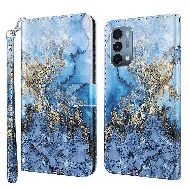 Modello di pittura 3D TPU + custodia per telefono in pelle PU, For OnePlus Nord N200 5G, For OnePlus Nord CE 2 5G
