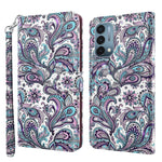 Modello di pittura 3D TPU + custodia per telefono in pelle PU, For OnePlus Nord N200 5G, For OnePlus Nord CE 2 5G