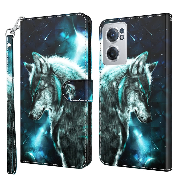 Modello di pittura 3D TPU + custodia per telefono in pelle PU, For OnePlus Nord N200 5G, For OnePlus Nord CE 2 5G